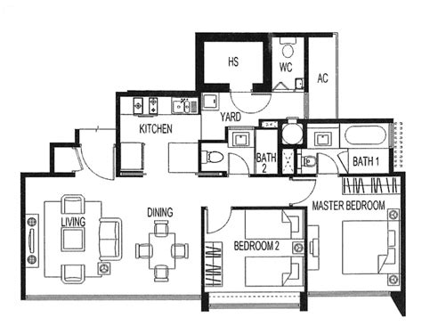 6 Ideal 2 Bedroom Condo Layouts That Dont Compromise On Practicality