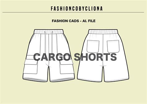 Cargo Shorts Sewing Pattern Video Tutorial Sizes Canada