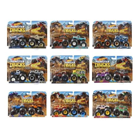 Hot Wheels Monster Trucks 2pack ขนาด 1 64 รถฮอตวล มอนเตอรทรค แพค 2 ชน FYJ64 Shopee Thailand
