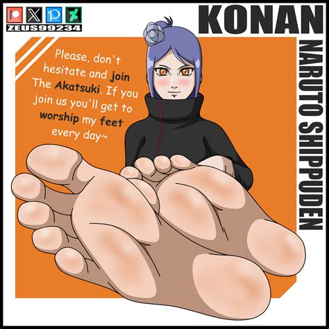 Konan S Inviting Feet [com] By Zeus99234 On Deviantart