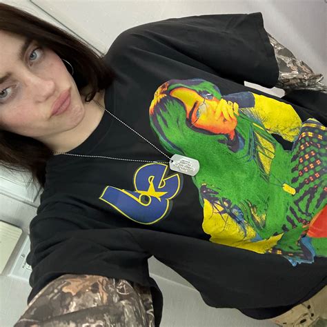 Hit Me Hard And Soft Tour Camo Layered Long Sleeve Tee Billie Eilish