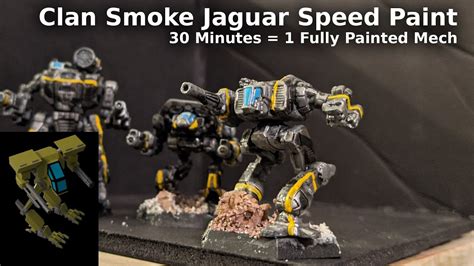 Clan Smoke Jaguar Speed Paint Delta Galaxy Battletech Miniature