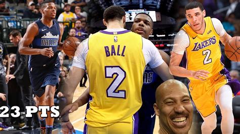 Lonzo Ball Vs Dennis Smith Jr Intense Overtime Thriller Lakers Vs