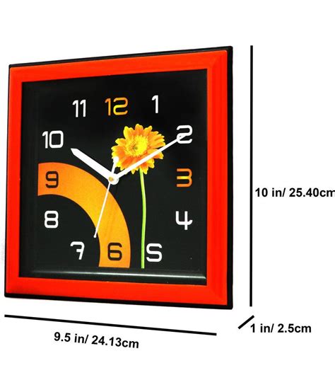 Sigaram Rectangular Analog Wall Clock X Cm Buy Sigaram