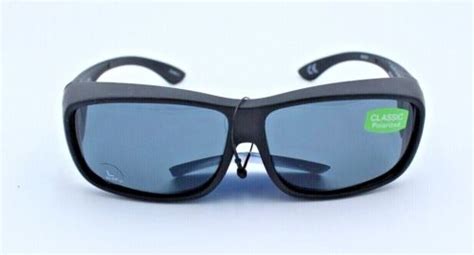 Foster Grant Solar Shield Polarized Lg Black Fits Over Sunglasses Fo 020 Mblk Ebay