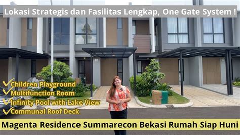 Rumah 1 M An Summarecon Bekasi Siap Huni Lokasi Strategis Dan