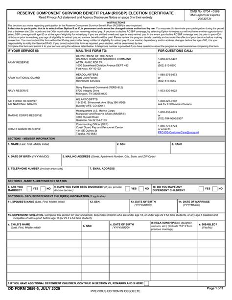 Dd Form 2656 Printable Printable Templates