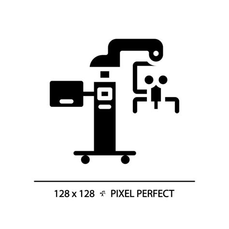 Surgical Microscope Pixel Perfect Black Glyph Icon Medical Optic