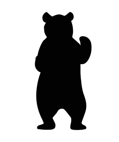 163 Standing Bear Silhouette Illustrations & Clip Art Bear Silhouette, Silhouette Clip Art ...