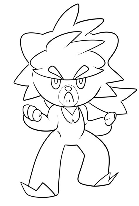 Kubfu from generation VIII Pokémon coloring page