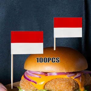 Jual Topper Bendera Pcs Bendera Tusuk Gigi Indonesia Merah Putih