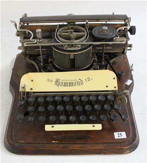 A Typewriter Polyglot Mark Hammond No 12 New York 1905 Fine