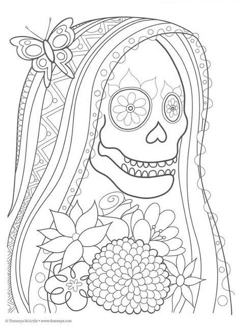 Dibujos Para Colorear Dia De Muertos