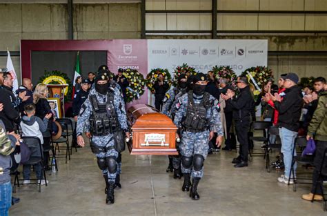 Rinden homenaje a policía asesinado NTR Zacatecas