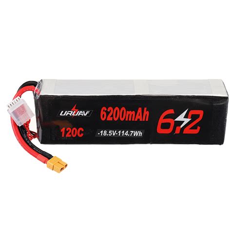 URUAV 18 5V 6200mAh 120C 5S Lipo Battery XT60 Plug For RC Car Airplane