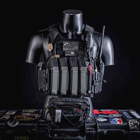 Pew Tactical Vest Lv119 Overt Plate Carrier Airsoft Vest Front Rear