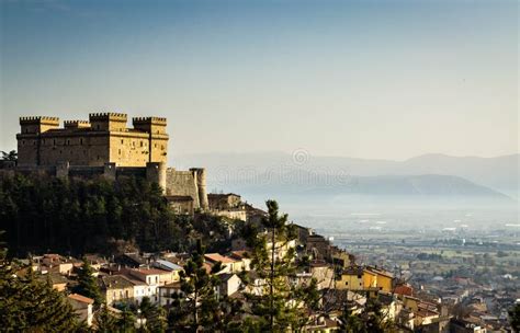 The castle of Celano stock image. Image of heritage, italy - 19766225