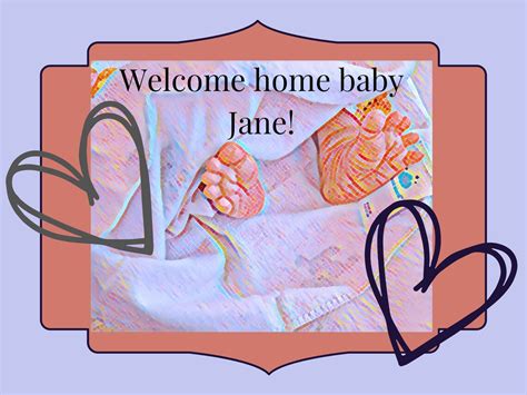 Welcome Home Baby Yard Sign - Etsy