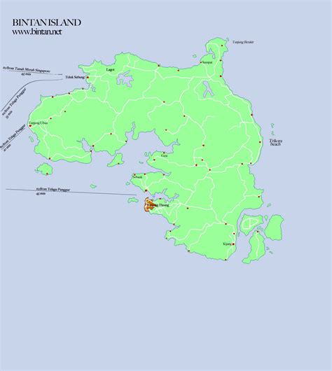 Bintan Island Map - Bintan Island • mappery