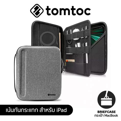 Tomtoc Padfolio กระเป๋าสำหรับ Ipad ขนาด 129 Gray รีวิวชัด คัดของดี สั่งง่าย ส่งไว ได้ของชัวร์