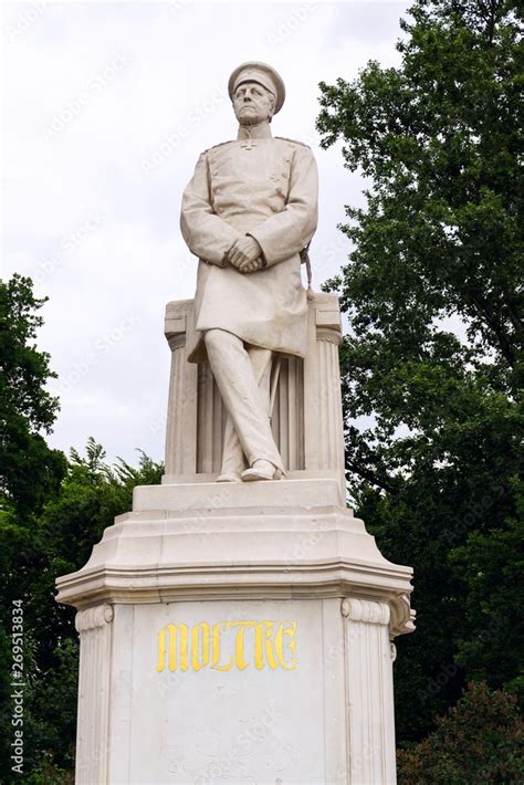 Helmuth Von Moltke The Elder Statue In Front Of The Berlin Victory