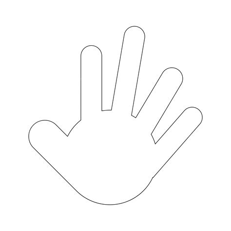 Hand Outline Template Printable