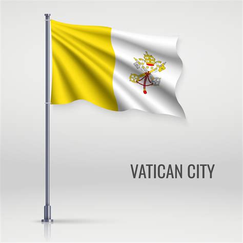 Waving Flag On Flagpole 8077777 Vector Art At Vecteezy