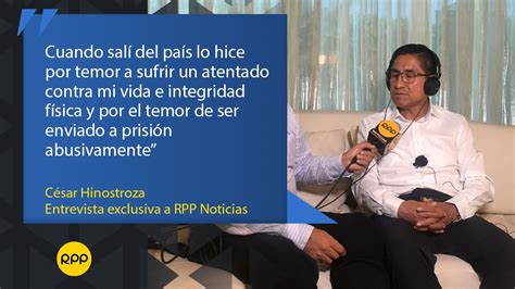 César Hinostroza Las Principales Frases Del Exjuez Supremo En La