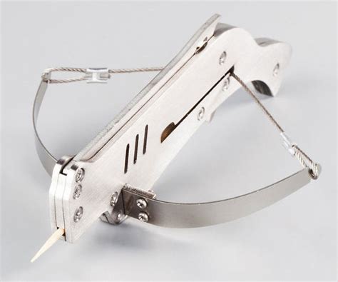 Toothpick Crossbows 6 Repeating Stainless Steel Mini Bow and Arrow ...