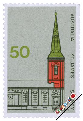 AUSTRALIA 1973 Commemorative Stamps 50 Cents St James Church Sydney