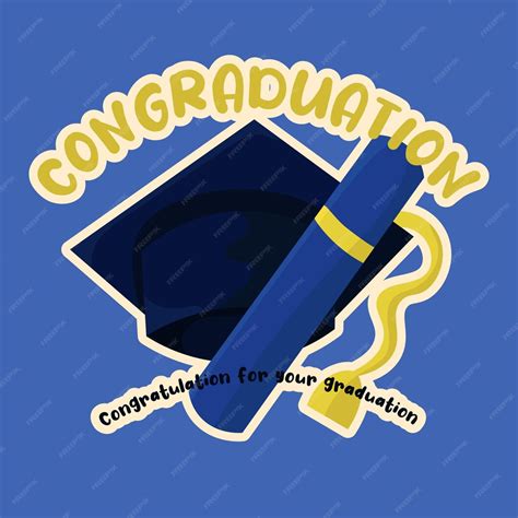 Premium Vector Congraduation Congrats For Your Graduation Vector