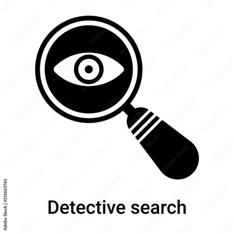 Detective Search Icon Vector Sign And Symbol Isolated On White