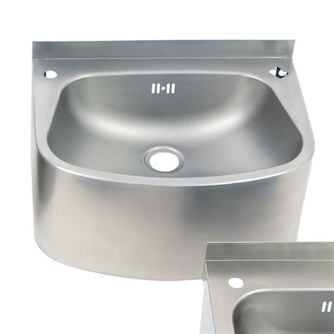 Wall Mounted Stainless Steel Wash Hand Basin 480x350x263 Vantage