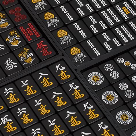 Mahjong Tiles Mahjong Set Yellow Tile Black Tiles East Wind White