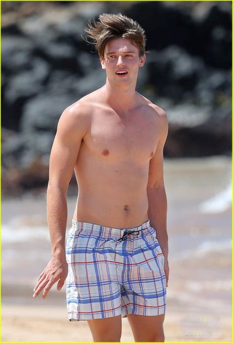 Patrick Schwarzenegger Spends Time Swimming In The Ocean On Thursday March 28 In Maui Hawaii