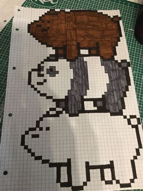 Pixel Art We Bare Bears Irin Izim S Sleme Izimi Piksel Sanat