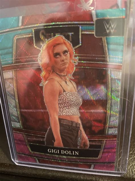 Gigi Dolin Panini Select Wwe Concourse Tri Color Prizm Holo Card