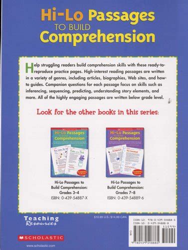 Hi Lo Passages To Build Comprehension Grades 56 25 High Interest