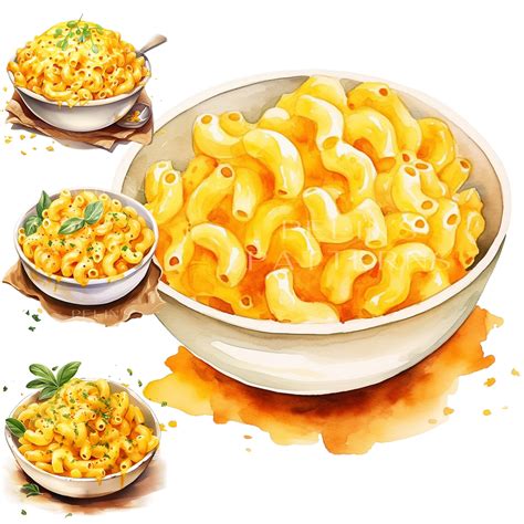 Mac And Cheese Png Clipart Etsy