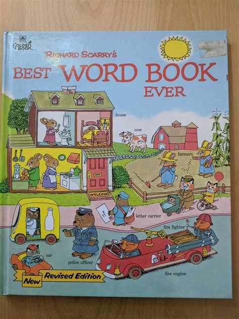 Richard Scarrys Best Word Book Ever New Revised Edition Etsy