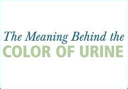 The Meaning Behind The Color Of Urine Urology Care Foundation