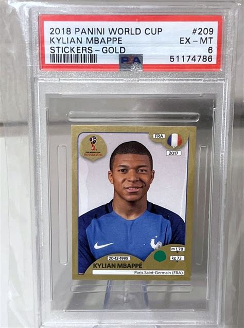 Panini Russia World Cup Kylian Mbapp Rookie