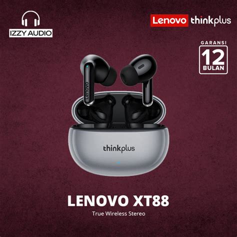 Jual Thinkplus Lenovo TWS XT88 True Wireless Bluetooth Earphone White