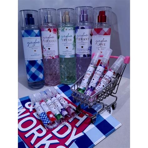 Bbw Ml Refill Decant Gingham Series Vibrant Fresh Gorgeous Love