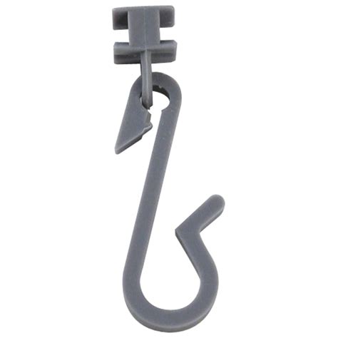 Curtain Track Hooks Gray Duschy