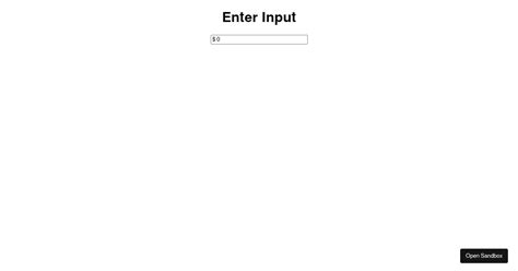 React Currency Input Field Examples CodeSandbox