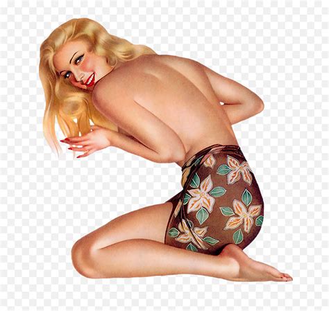 Retro And Vintage Clip Art Pin Up Naked Girl Png Sexy Girl Png Free