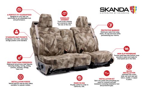 A TACS Tactical Camo Custom Seat Covers