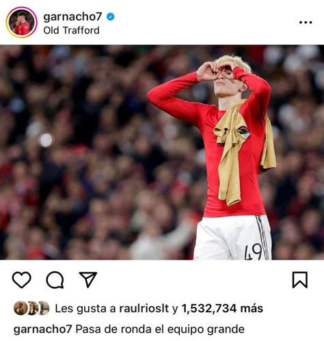 Alejandro Garnacho tras el triunfo de Manchester United Pasó de ronda