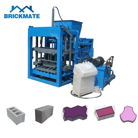 Qt Simple Automatic Block Brick Making Machine For Concrete Hollow